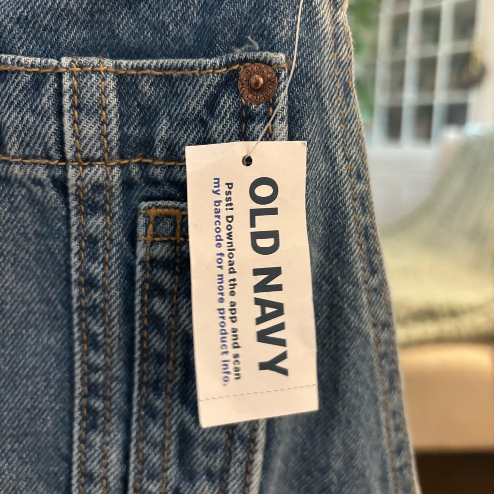Old Navy Blue Denim Overalls - Picture 4 of 7